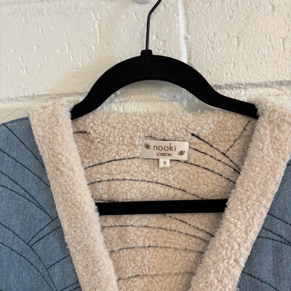 Nooki London denim Sherpa vest - Picture 3 of 6